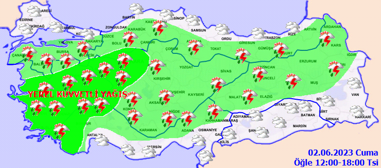 Meteorolojiden gok gurultulu saganak yagis uyarisi - Marmara Bölge: Balıkesir Son Dakika Haberleri ile Hava Durumu