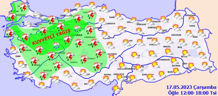 Meteorolojiden kuvvetli yagis sel uyarisi - Marmara Bölge: Balıkesir Son Dakika Haberleri ile Hava Durumu