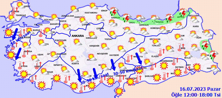 Meteorolojiden sicak hava ve yagis uyarisi - Marmara Bölge: Balıkesir Son Dakika Haberleri ile Hava Durumu