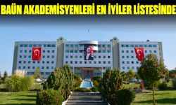 BAÜN AKADEMİSYENLERİ EN İYİLER LİSTESİNDE