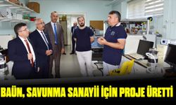 BAÜN, SAVUNMA SANAYİİ İÇİN PROJE ÜRETTİ