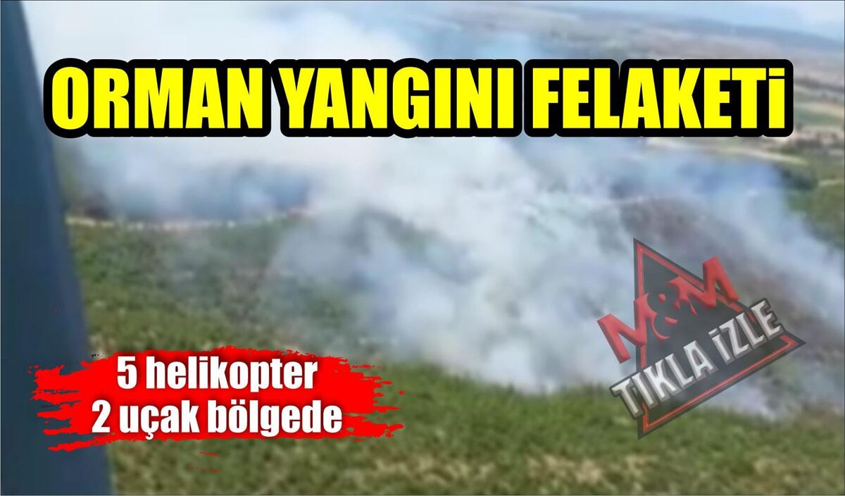 ORMAN YANGINI FELAKETİ: 5 HELİKOPTER, 2 UÇAK BÖLGEDE  