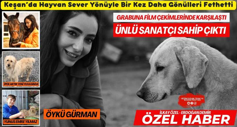 Oyku Gurman hayvanseverligiyle gonulleri fethetti - Marmara Bölge: Balıkesir Son Dakika Haberleri ile Hava Durumu