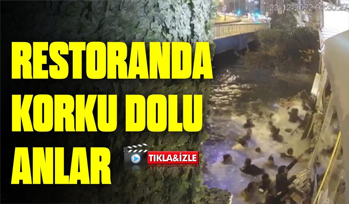 RESTORANDA KORKU DOLU ANLAR… İSKELE ÇÖKTÜ