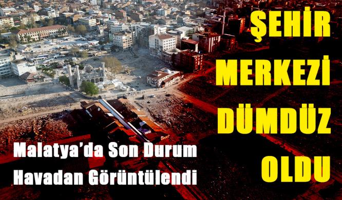 ŞEHİR MERKEZİ DÜMDÜZ OLDU