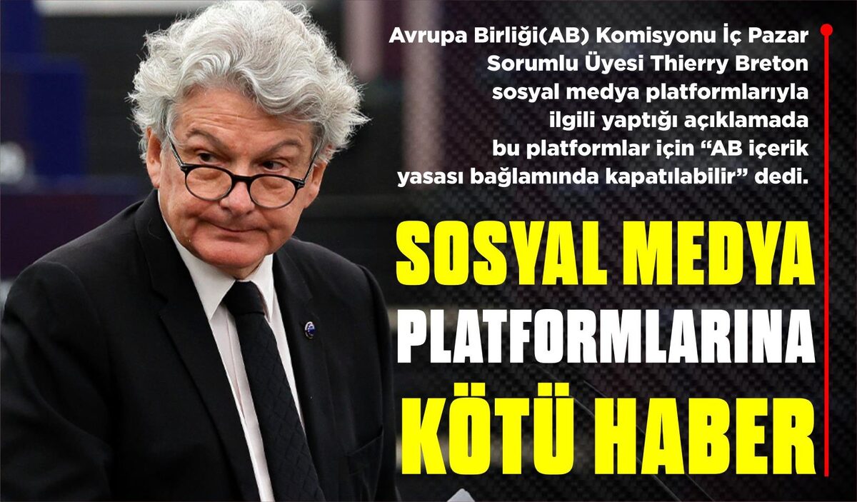 SOSYAL MEDYA PLATFORMLARINA KÖTÜ HABER