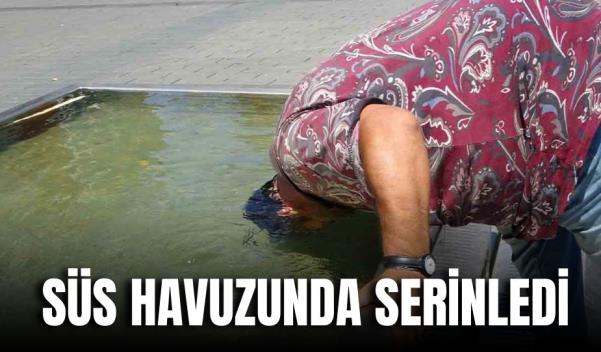 SÜS HAVUZUNDA SERİNLEDİ