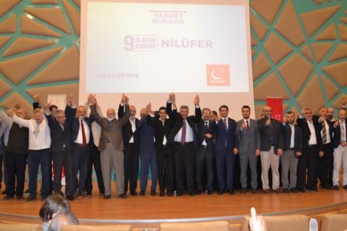 Saadet’te Bursa Nilüfer’de bayrak değişimi