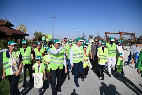 Selçuklu Seyir Tepesi’nden temizlik farkındalığı