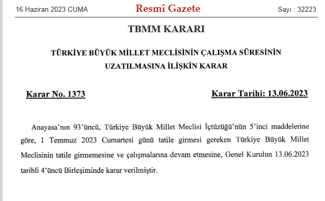 TBMMNIN CALISMA SURESI UZATILDI - Marmara Bölge: Balıkesir Son Dakika Haberleri ile Hava Durumu