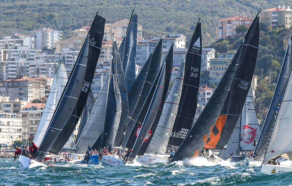 Tirilyede Olympos Regatta mucadelesi nefes kesti - Marmara Bölge: Balıkesir Son Dakika Haberleri ile Hava Durumu