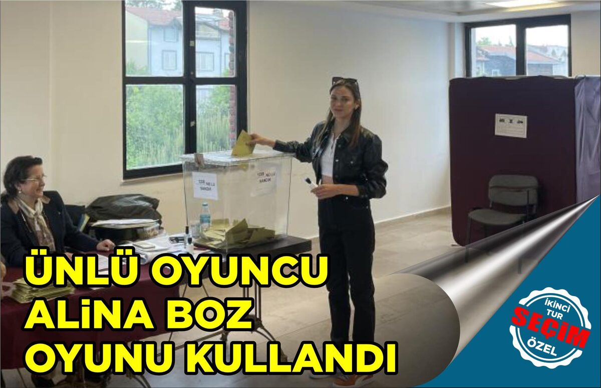 ÜNLÜ OYUNCU ALİNA BOZ OYUNU KULLANDI  