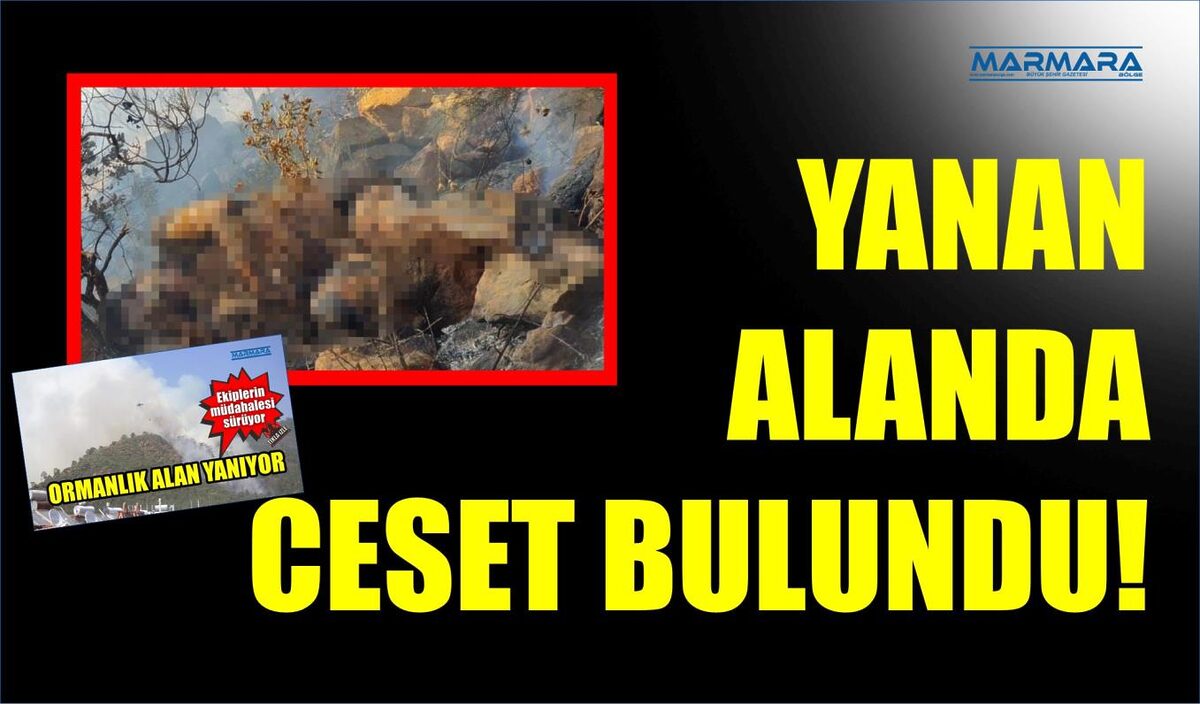 YANAN ALANDA CESET BULUNDU  