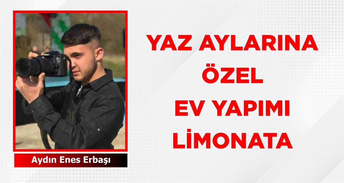 YAZ AYLARINA ÖZEL EV YAPIMI LİMONATA