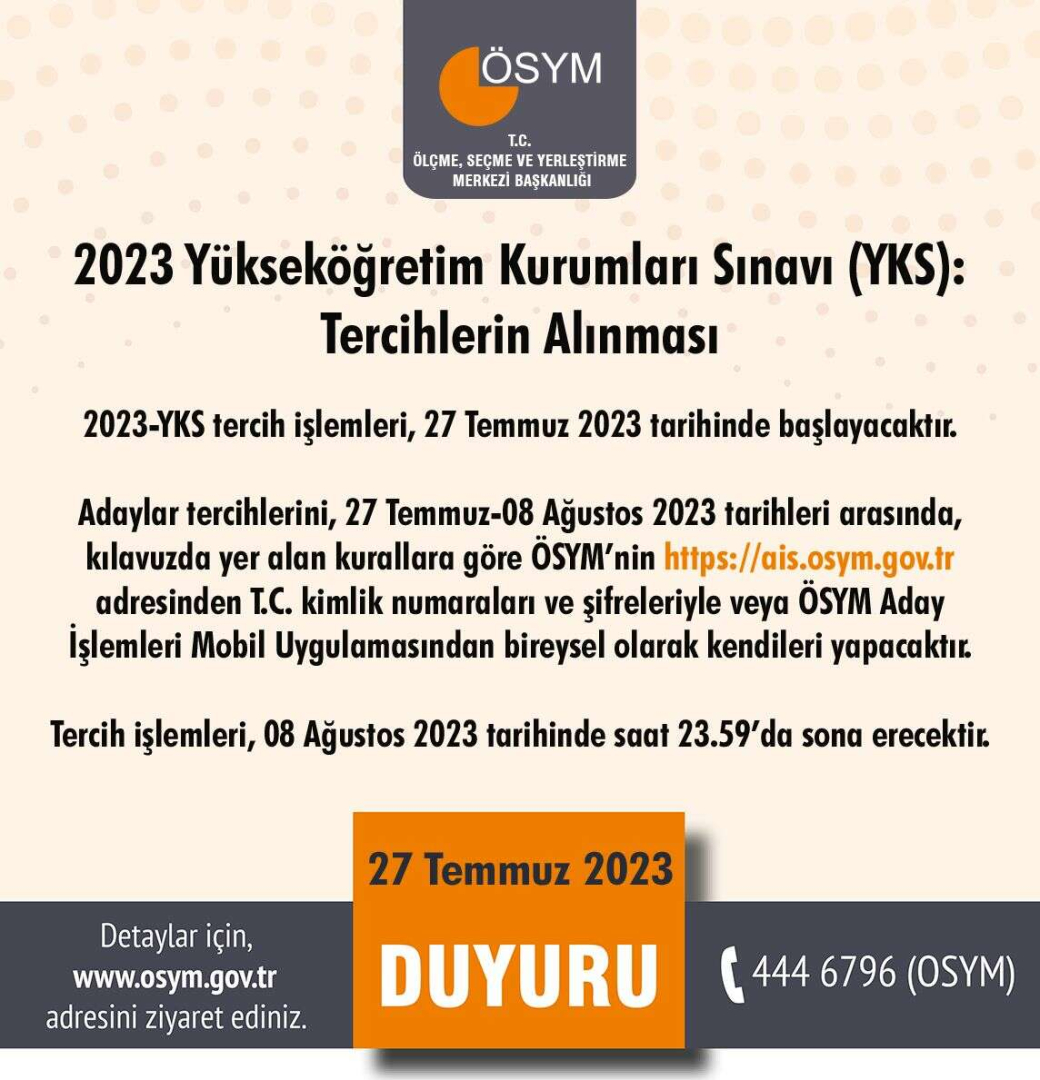 YKS ICIN TERCIHLER BASLADI BASVURULAR ELEKTRONIK ORTAMDA OLACAK - Marmara Bölge: Balıkesir Son Dakika Haberleri ile Hava Durumu