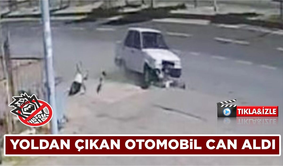 YOLDAN ÇIKAN OTOMOBİL CAN ALDI