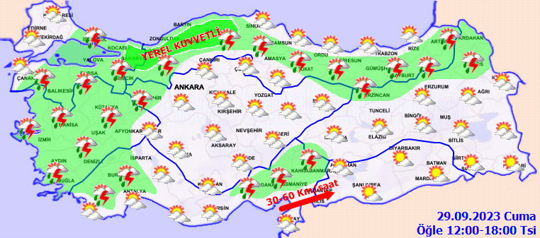 Yurtta bugun hava durumu nasil Sel uyarisi - Marmara Bölge: Balıkesir Son Dakika Haberleri ile Hava Durumu