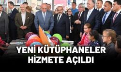 YENİ KÜTÜPHANELER HİZMETE AÇILDI