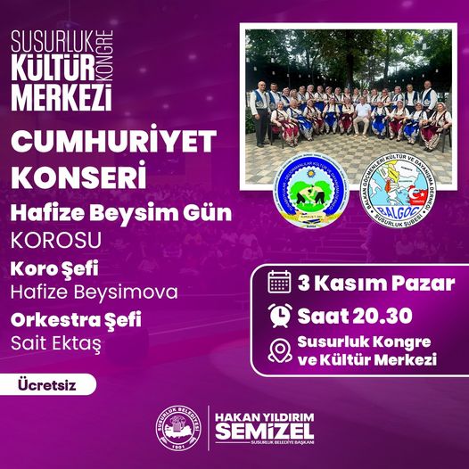 BAŞKAN SEMİZEL’DEN CUMHURİYET KONSERİ’NE DAVET