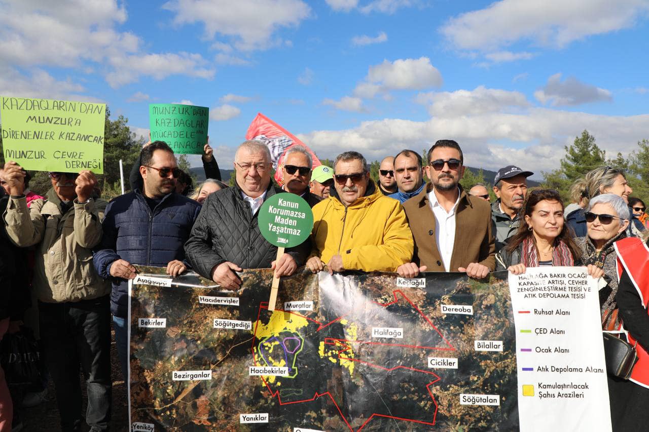 EDREMİT KATLİAMA KARŞI! “KAZ DAĞLARI’NIN ÜSTÜ, ALTINDAN DEĞERLİDİR!”