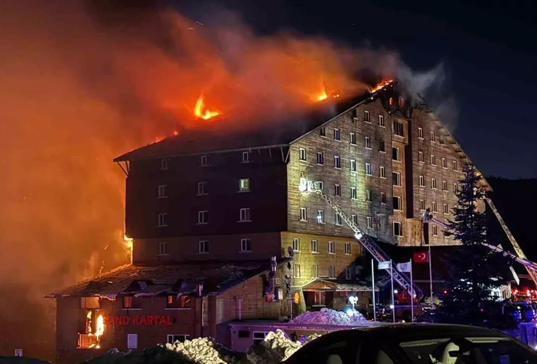 Bolu Kartalkaya’da 76 kişinin hayatını kaybettiği Grand Kartal Otel yangınına