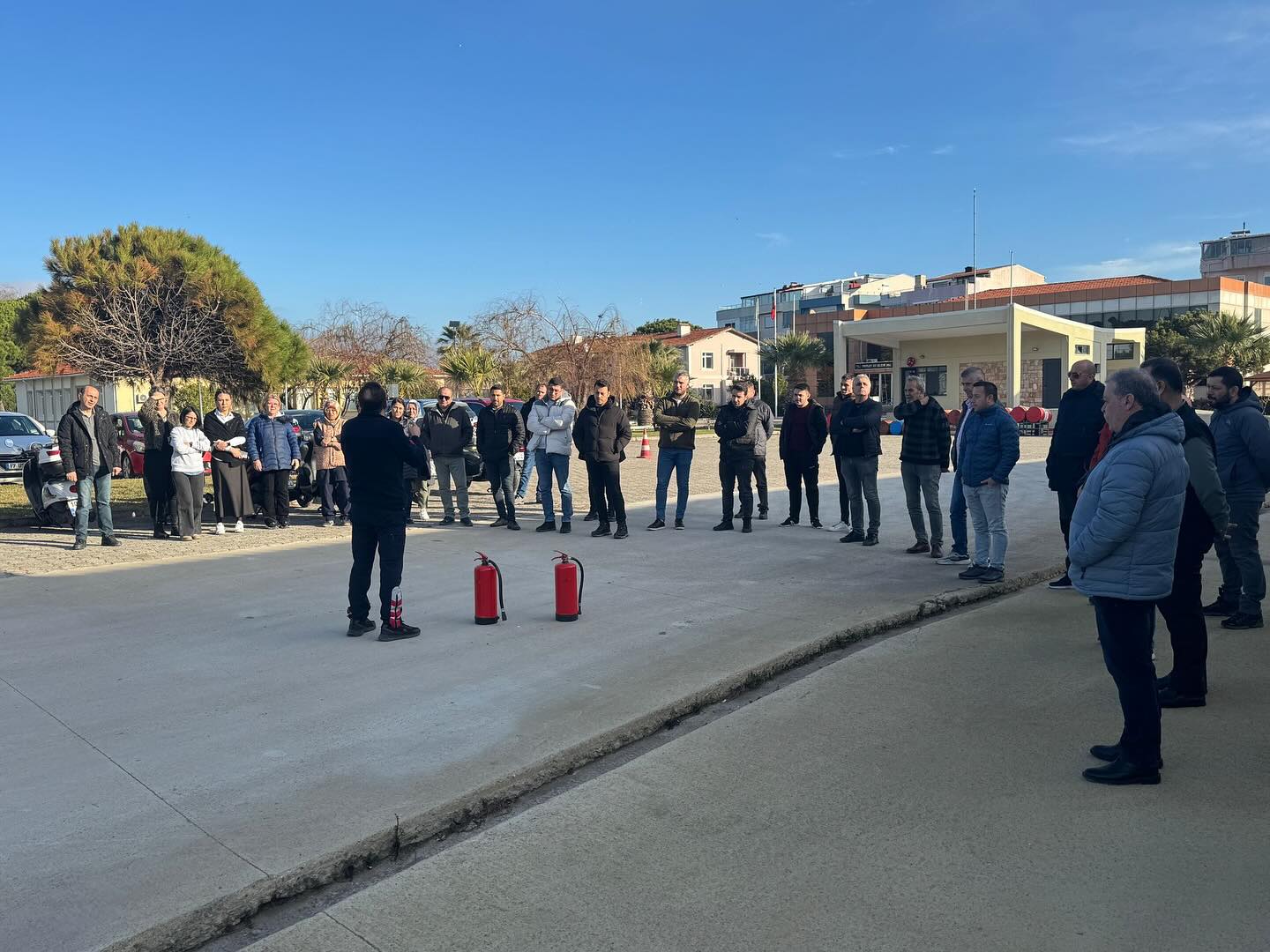 Balıkesir DSİ 25. Şube Müdürlüğü’nde, Çanakkale Belediyesi İtfaiye Müdürlüğü tarafından