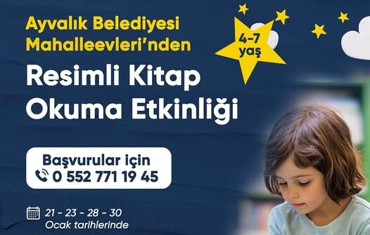 Ayvalık Belediyesi Mahalleevleri, 4-7 yaş arası çocuklar için yarıyıl tatilinde