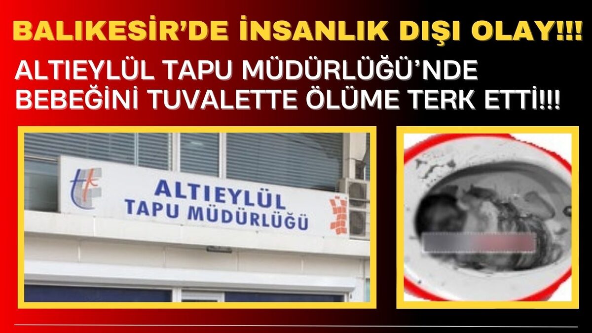 Balıkesir’in Altıeylül ilçesinde, Altıeylül Tapu Müdürlüğü’nde yaşanan dehşet verici olay