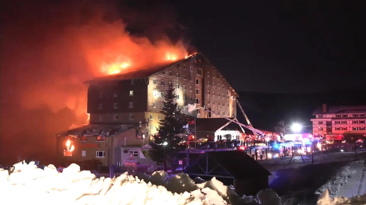 Bolu’nun Kartalkaya Kayak Merkezi'nde meydana gelen trajik otel yangınıyla ilgili