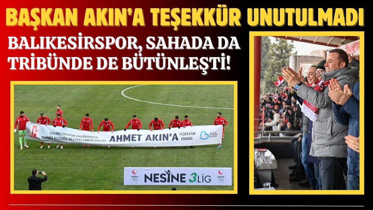 Balıkesirspor, 4 gollü zaferle taraftarlarını sevince boğdu. Şehrin takımına desteğini