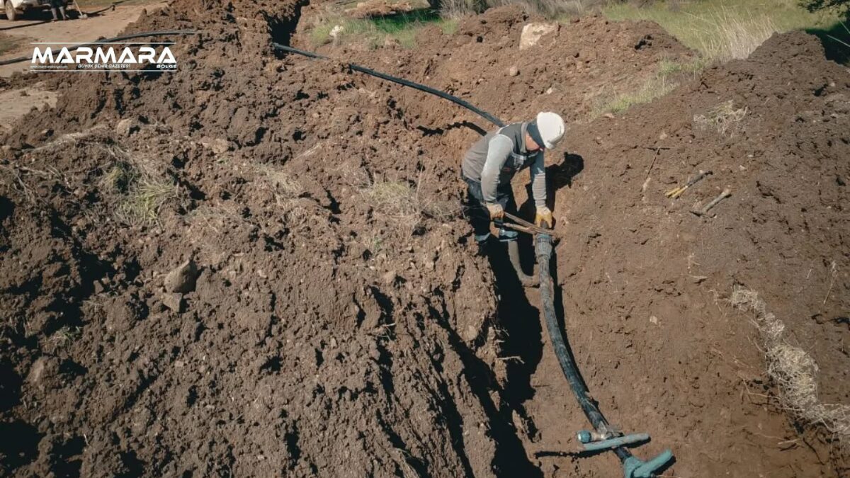 Balıkesir BASKİ, Gömeç Karaağaç Mahallesi Karatepe mevkiinde içme suyu şebeke