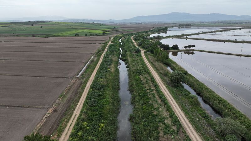 Balıkesir'in Manyas ilçesine bağlı Kızıksa Mahallesi’nden geçen Kocadere’de, DSİ 25.