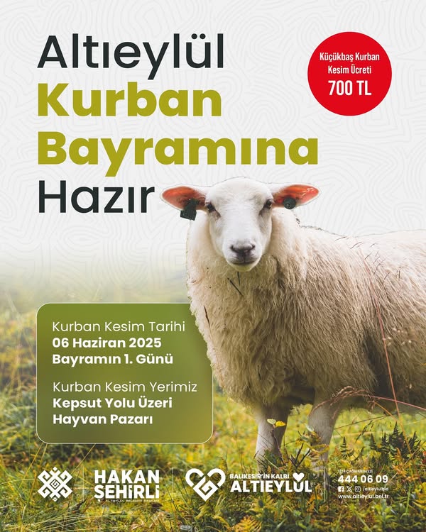 Balıkesir Kurban Bayramına Hazır: Kesim Ücretleri Belli Oldu 502747034 18407857459100863 4781117312777797099 n - Marmara Bölge Gazetesi
