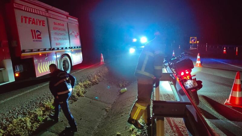 Balıkesir’in Susurluk ilçesinde sabah saatlerinde meydana gelen motosiklet kazası, bir