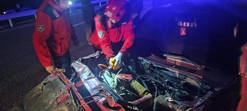 Balıkesir’in Havran ilçesinde meydana gelen tek taraflı trafik kazasında 4