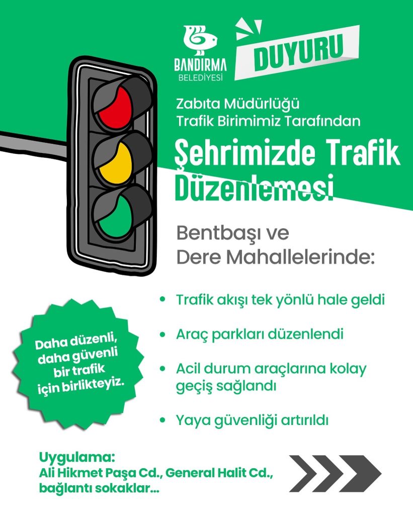 Bandırma’da Trafikte Yeni Dönem: Bu Mahallelere Tek Yön Geldi 509794076 18316979389225400 3619881372682397737 n - Marmara Bölge Gazetesi