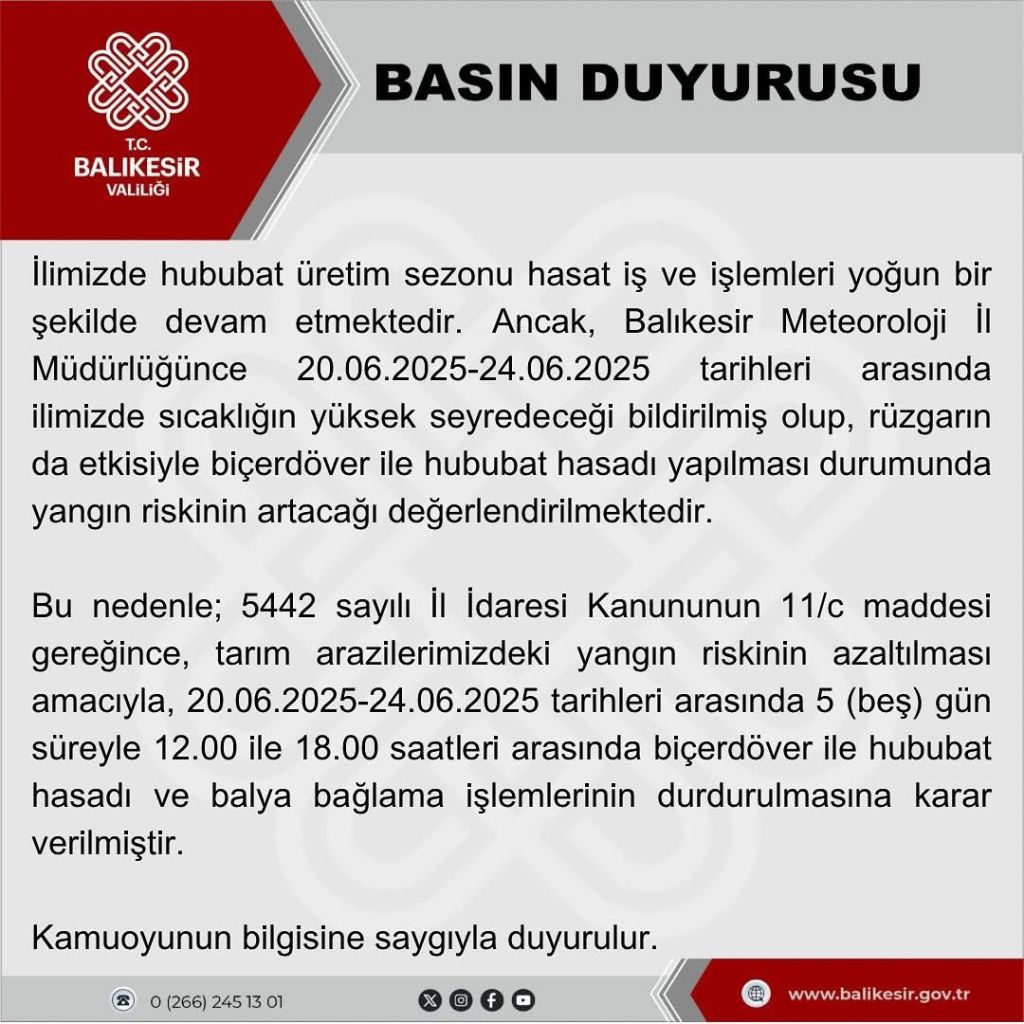 Balıkesir’de Biçerdöver Yangını! Tarlayı Alevler Sardı, Valilik Hasata Saat Sınırlaması Getirdi 509828988 1172112931623710 7209589942335227215 n - Marmara Bölge Gazetesi