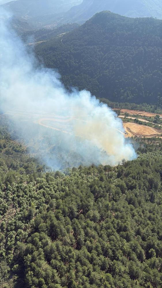 Balıkesir’in Bigadiç ilçesine bağlı Hacıömerderesi kırsal mahallesi yakınlarında ormanlık alanda