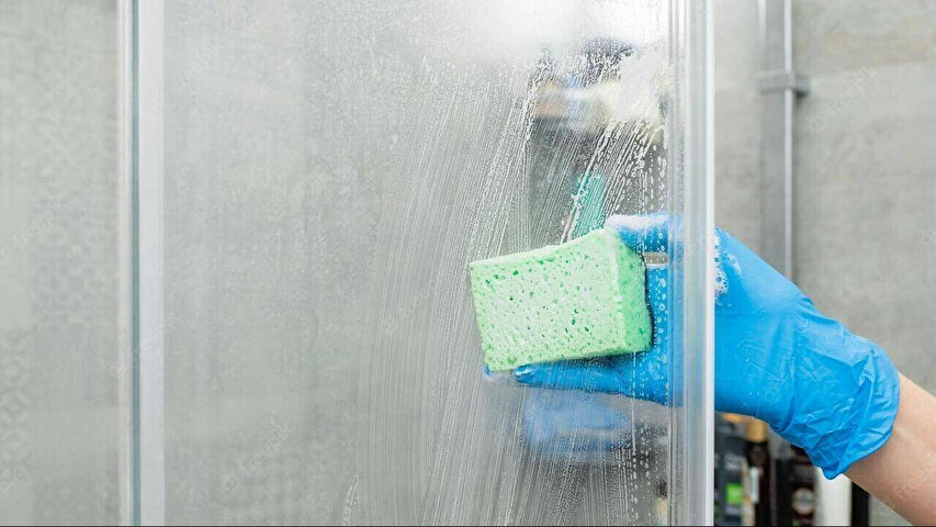 Balıkesir’de sert suyun etkisiyle duşakabinlerde oluşan kireç lekeleri artık kabus