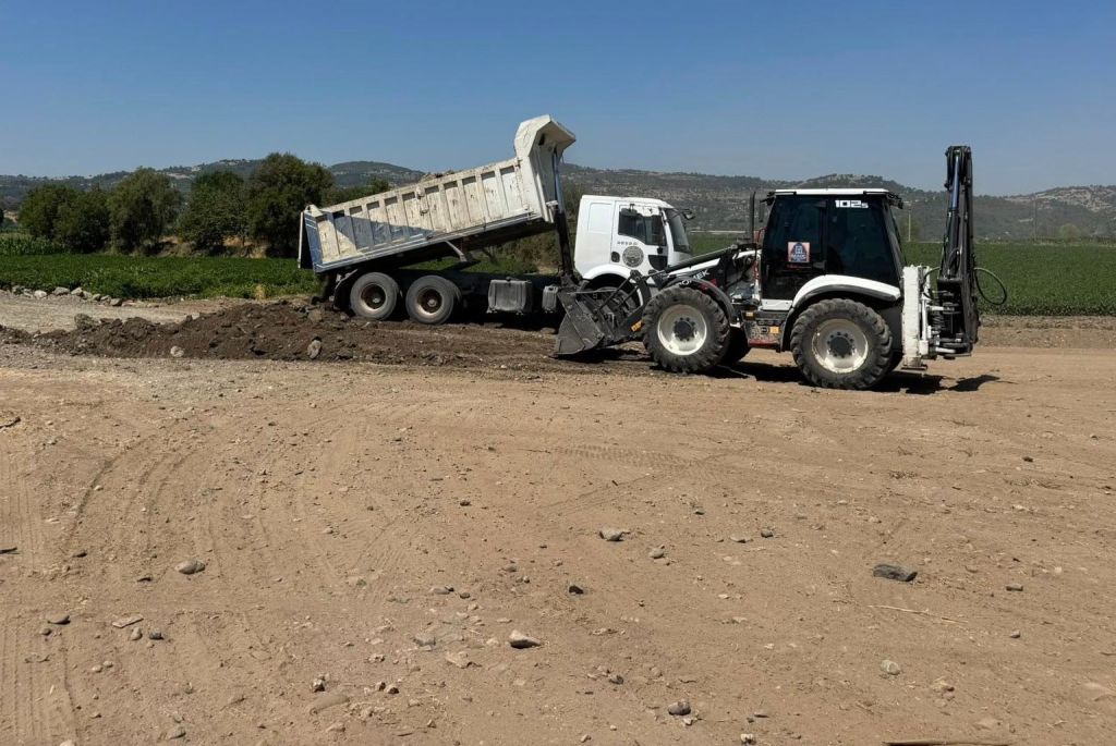 Bigadiç Belediyesi, Çekirdekli Mahallesi’nde kantar tamiri, rampa düzenlemesi ve tır