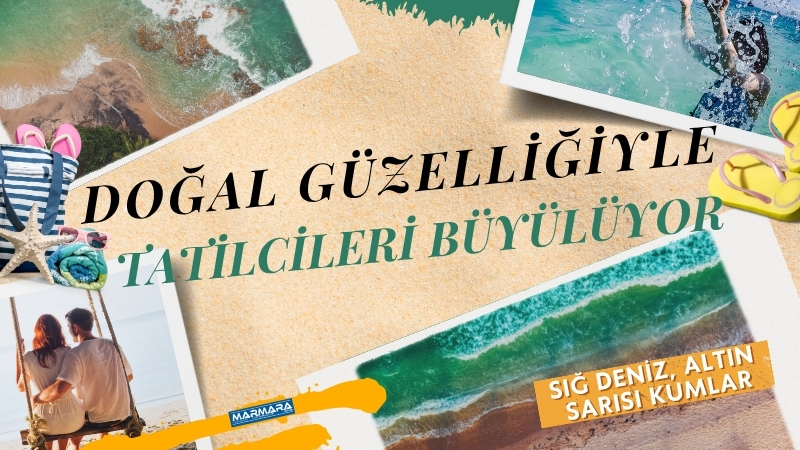 Altın sarısı kumları ve berrak deniziyle doğayla iç içe huzurlu