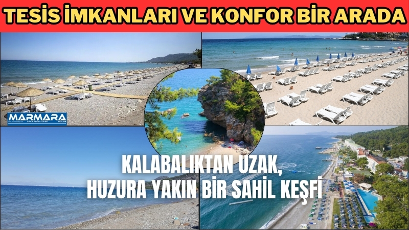 Antalya’nın gözlerden uzak cennetlerinden biri olan Beldibi Plajı, Toros Dağları’nın