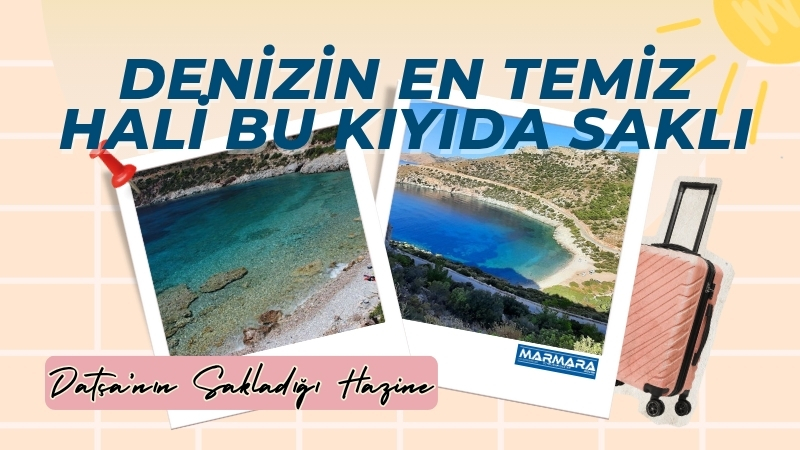 Datça’nın gözlerden uzak kalan doğal harikası Kurubük Plajı, berrak denizi