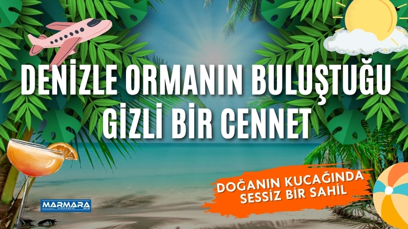 Muğla'nın Fethiye ilçesine bağlı İnlice Plajı, sakin atmosferi ve doğayla