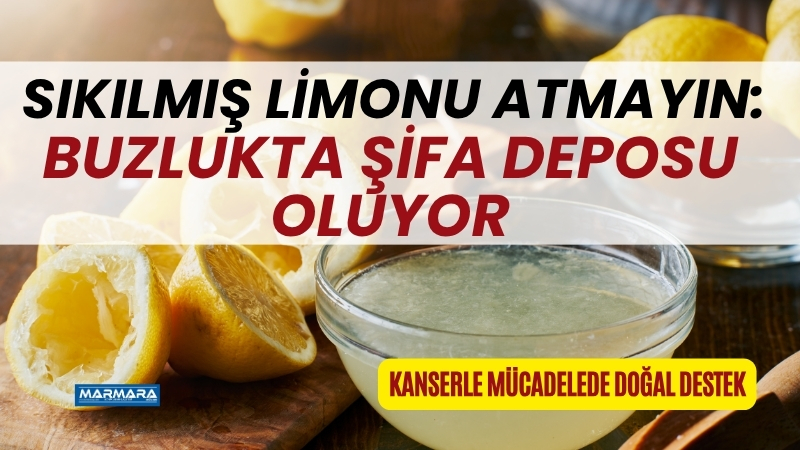 Balıkesir mutfaklarında sıkça kullanılan limon, dondurucuya girdiğinde adeta doğal bir