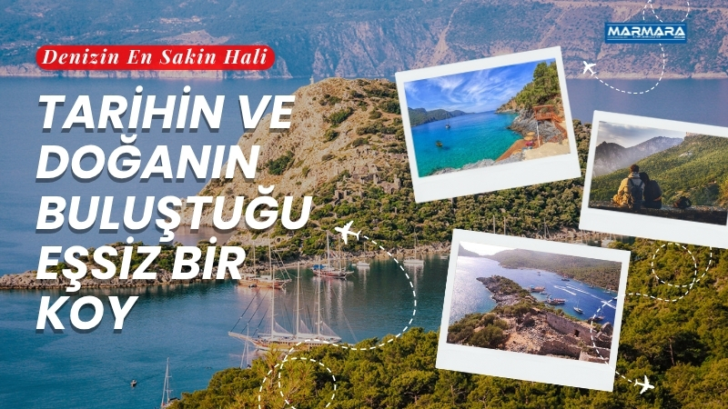Fethiye’nin gözlerden uzak kalmış saklı koylarından biri olan Gemiler Koyu,