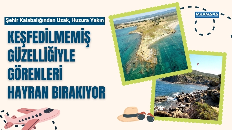 Doğal güzelliğini koruyan Kemikli Plajı, şehirden uzaklaşıp dinginlik arayanlara eşsiz