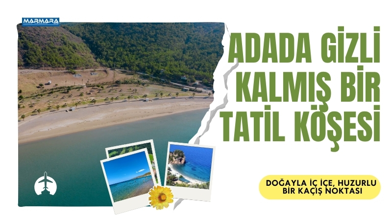 Gökçeada’nın altın renkli kumsallarıyla ünlü Aydıncık Plajı, hem rüzgar sörfü