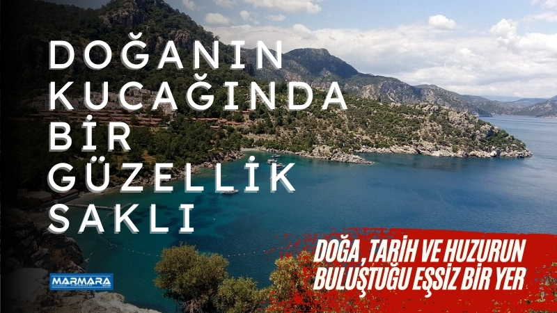 Ege’nin saklı cennetlerinden Amos Koyu, berrak denizi ve tarihi atmosferiyle