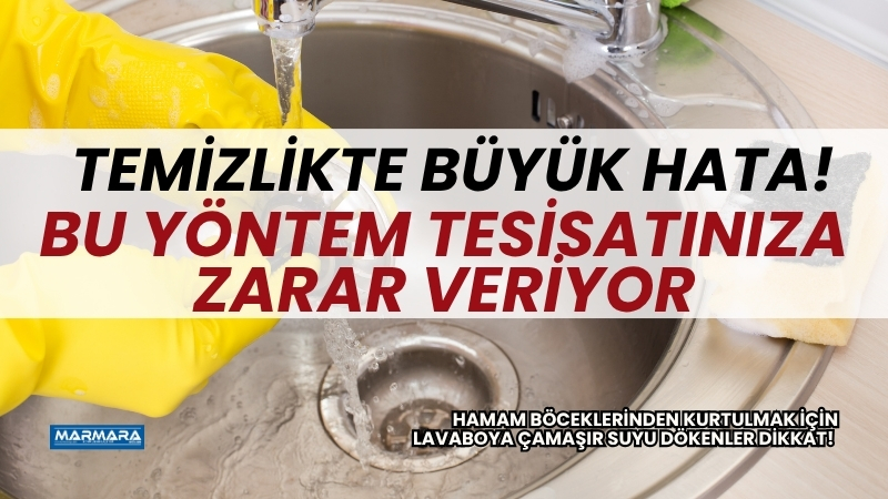 Hamam böceklerinden kurtulmak için lavaboya çamaşır suyu dökenler dikkat! Çamaşır